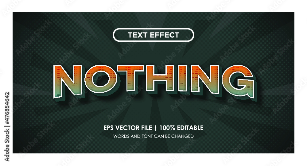 Nothing Text effect