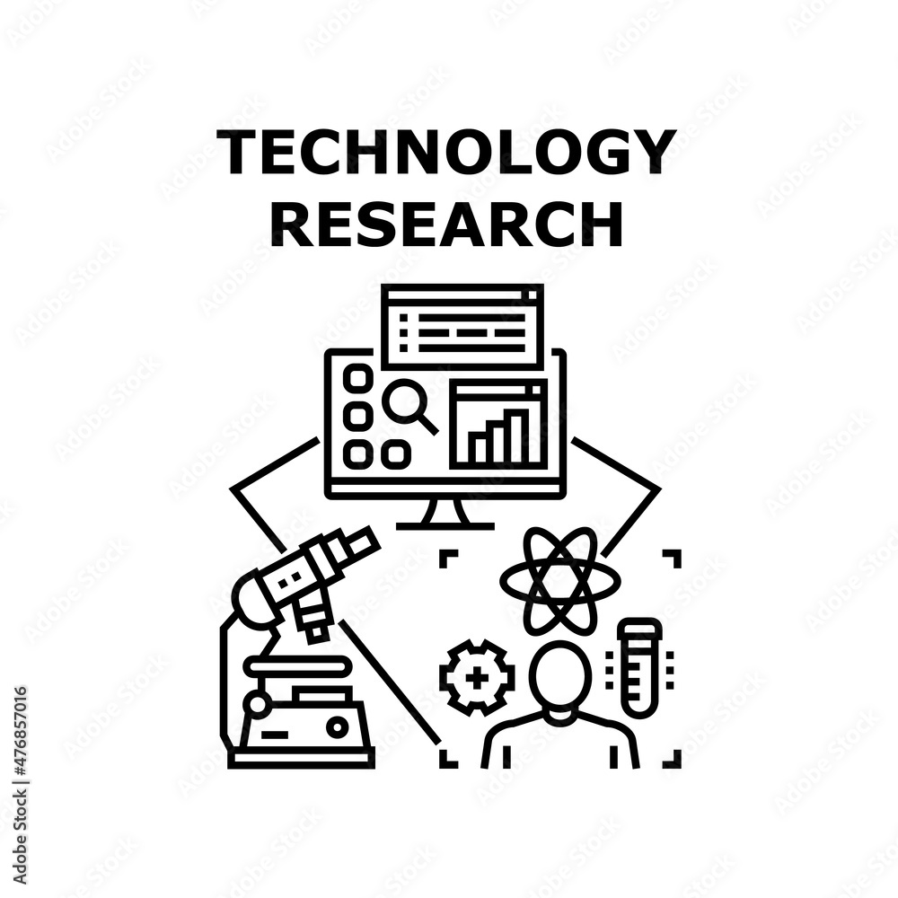 Technology research data. Network digital science. Futuristic cyber computer. Energy system vector concept black illustration Technology research data. Network digital science. Futuristic cyber computer. Energy system vector concept black illustration