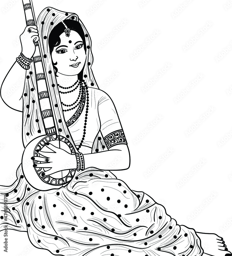 Meera Bai - Sneha Rai - Paintings & Prints, Religion, Philosophy, &  Astrology, Hinduism - ArtPal