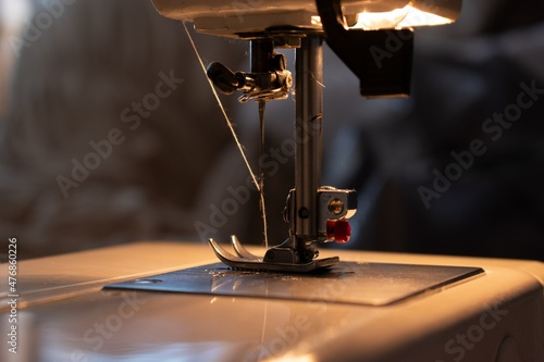 sewing machine close up
