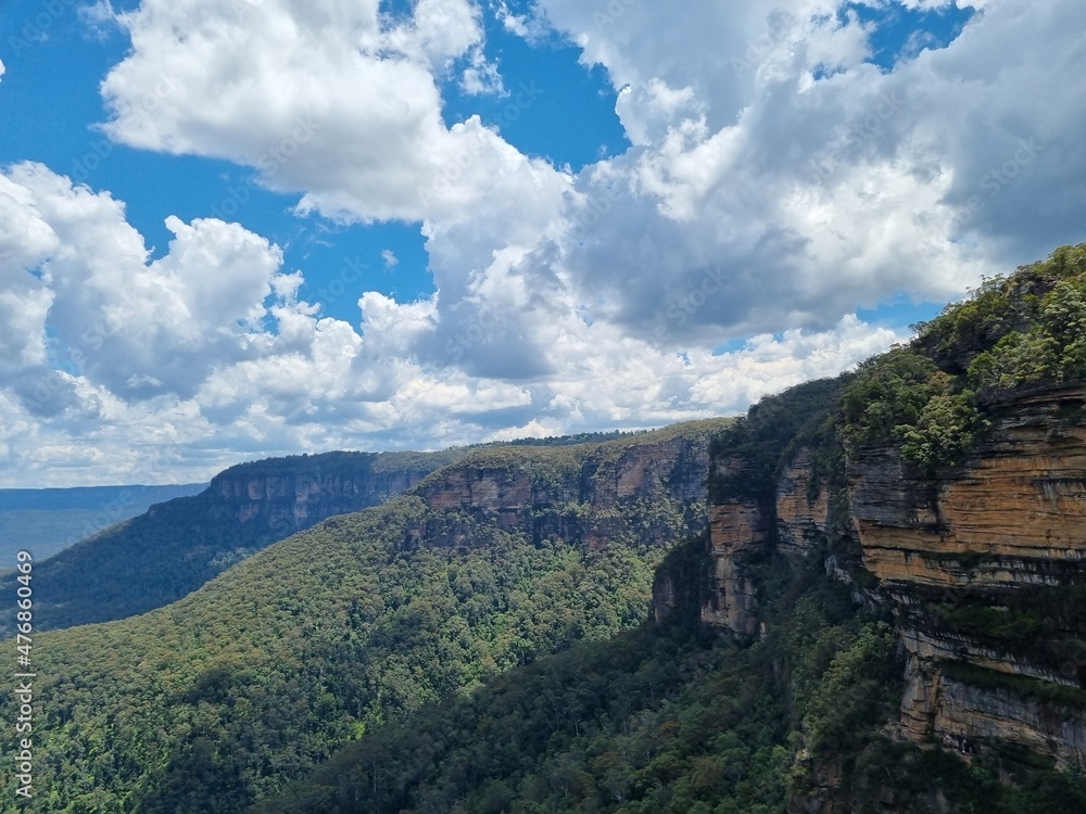 Wentworth falls waterfall in the Blue mountains national park, New South Wales, Australia