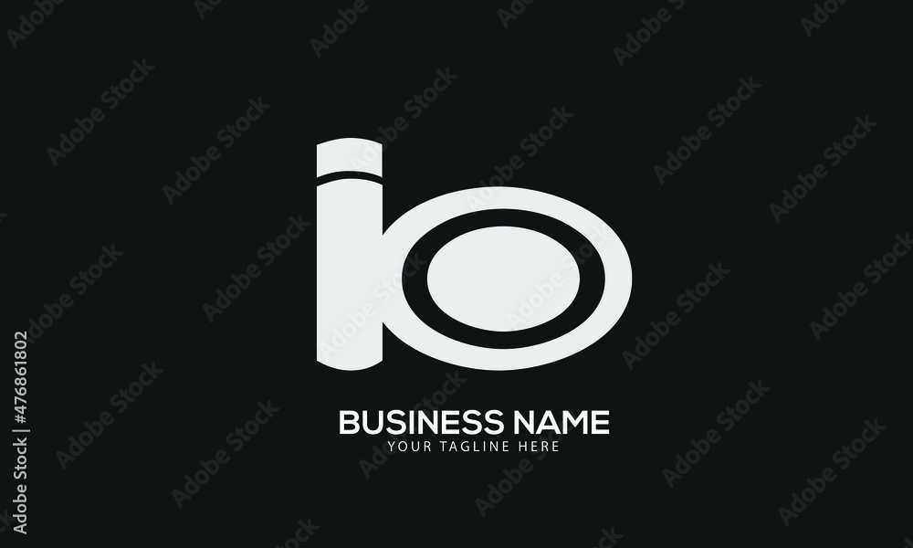 Alphabet IB or BI creative monogram vector logo template Alphabet IB or BI creative monogram vector logo template