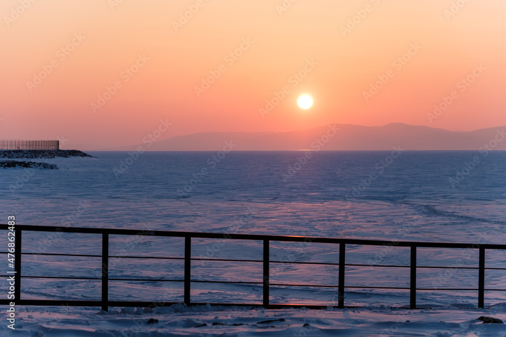 winter sunset winter sunset