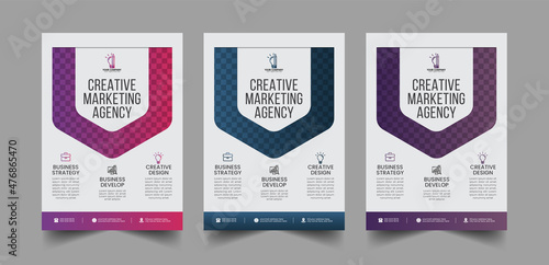 Modern Corporate business flyer template design and Digital marketing agency flyer template