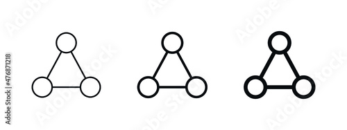 Share icon, Connection symbol - network sharing icons, Share line icon button, outline - Connect, data sharing, link symbol	