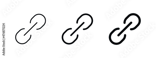 Link icon, internet url symbol connect button	
