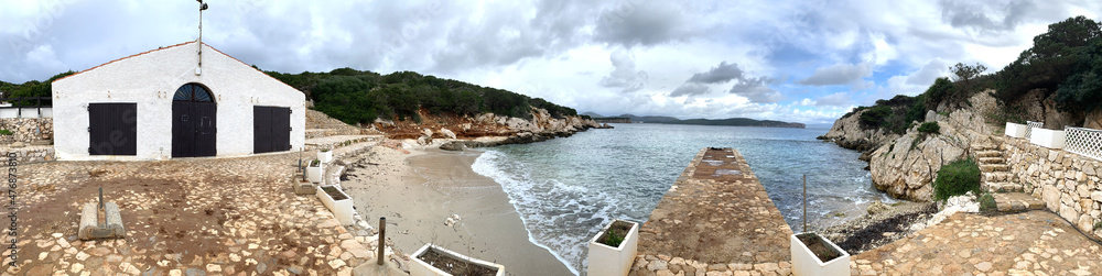 coastal view at capo caccia in alghero, sardinia, italy