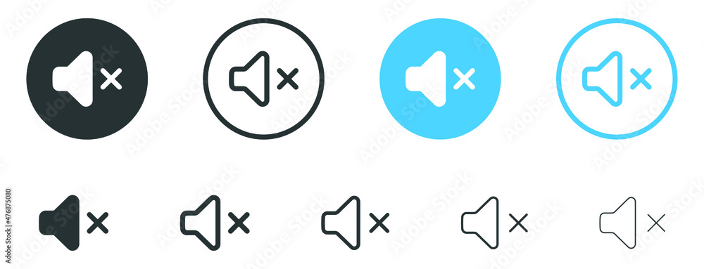 mute icon no sound symbol volume speaker off icons - silent icon symbol	
 - obrazy, fototapety, plakaty 