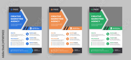 Corporate Business flyer template vector design, Flyer Template Geometric shape used for business poster layout, IT Company flyer, corporate banners, and leaflets.