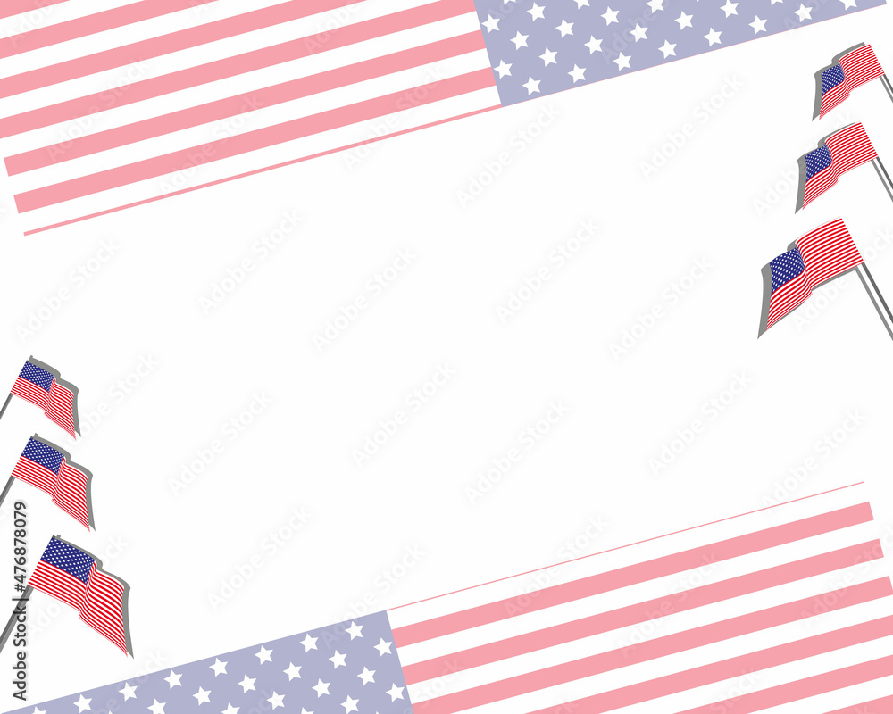 Obraz premium national freedom, independence day copy space