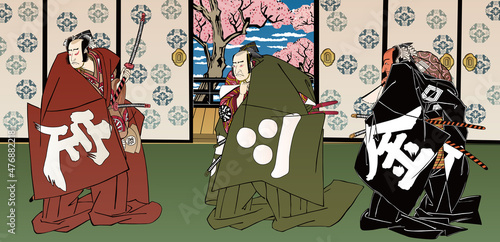 浮世絵　和室　その2＆歌舞伎