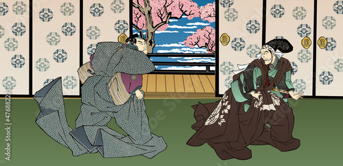 浮世絵　和室　その2＆忠臣蔵