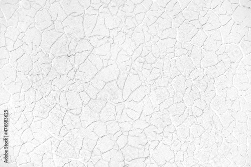 Foto Cracked white paint texture