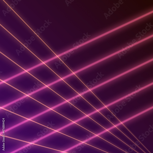 geometric retro 80s laser rays illustration