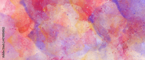 Panel kuchenny z motywem Abstract watercolor design wash aqua painted texture close up, grungy colorful background, abstract colorful watercolor texture Hand drawn vector design . Pastel colorful watercolor banner. Splashes. 