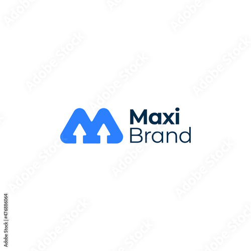 Modern Simple and Iconic Initial Letter M Monogram Editable Logo Template