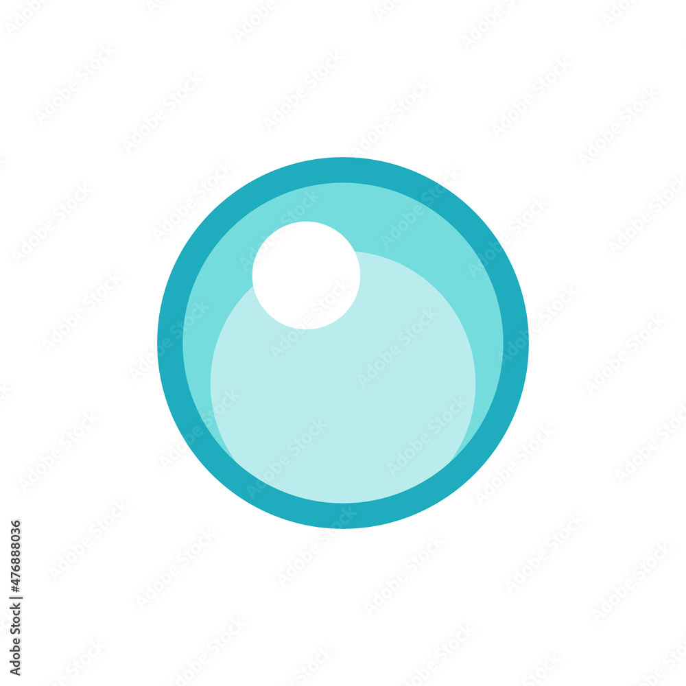 Single bubble cartoon vector illustration clipart Single bubble cartoon vector illustration clipart