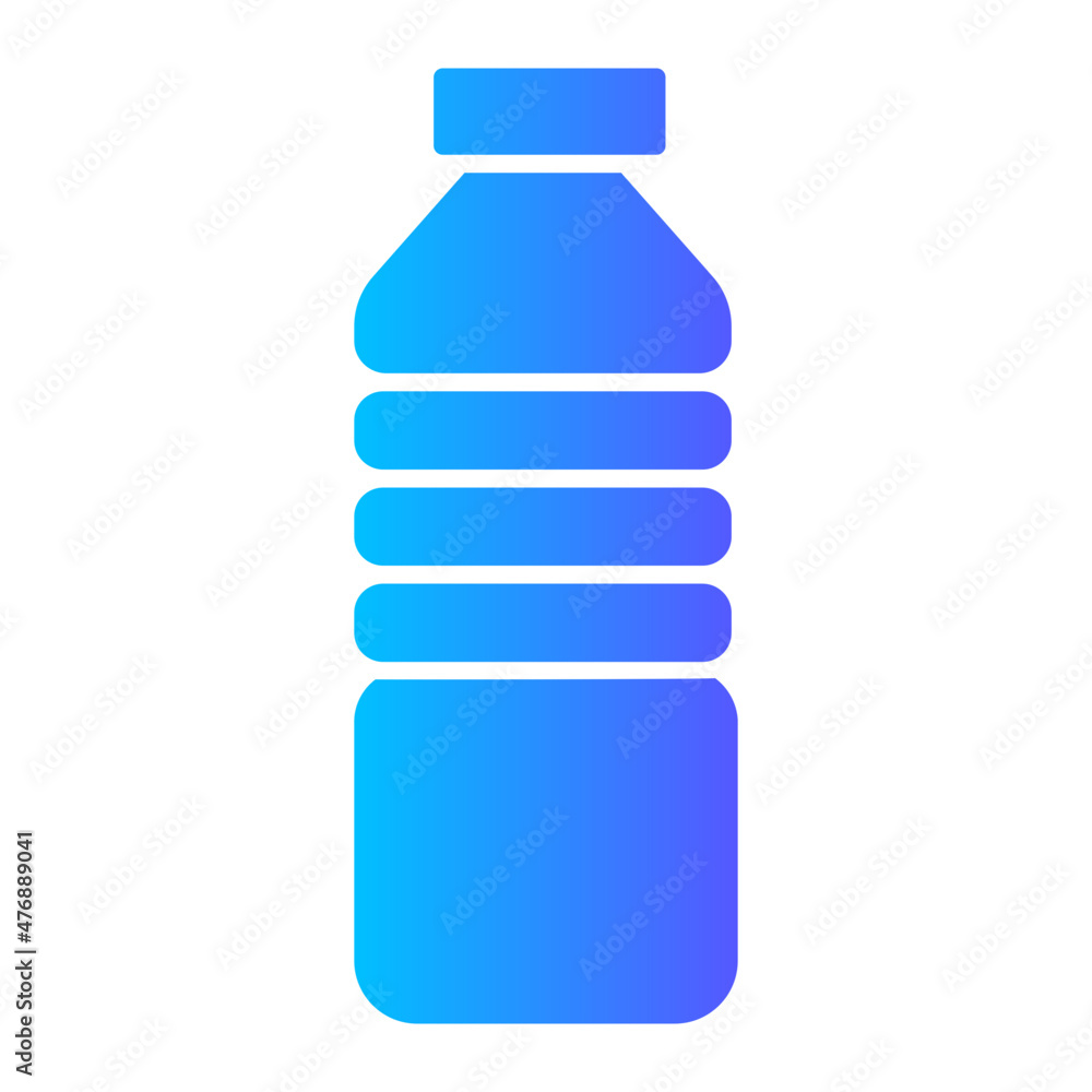 Plastic Bottle gradient icon Plastic Bottle gradient icon