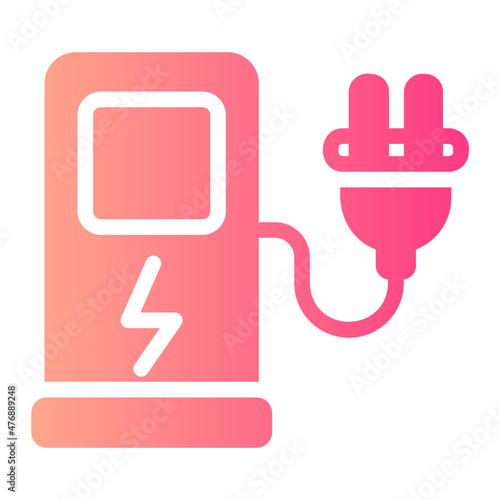 electric charge gradient icon
