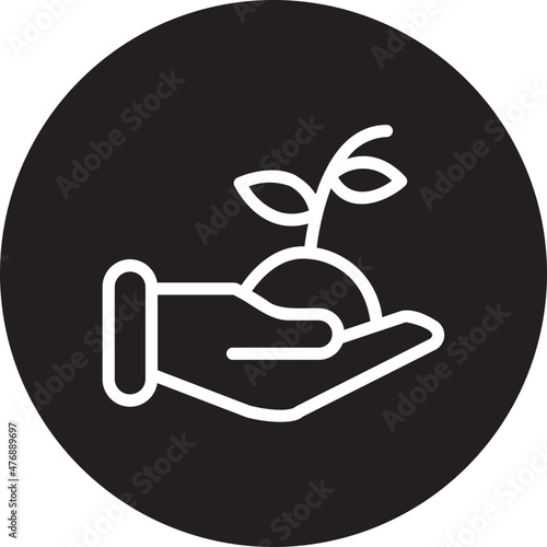 replant glyph icon