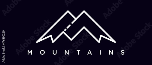 summit mountain roof peak logo design