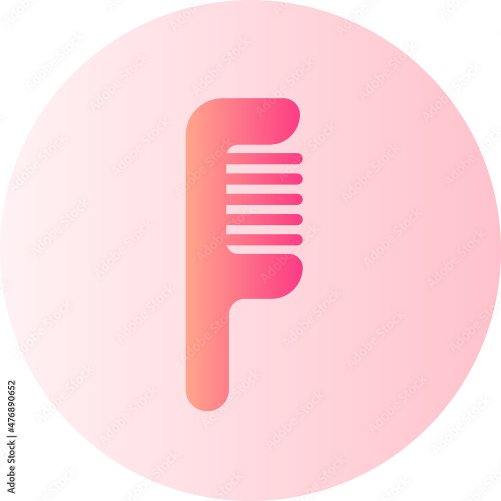 Hair Comb gradient icon Hair Comb gradient icon