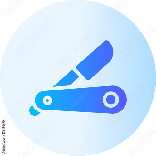 razor blade gradient icon
