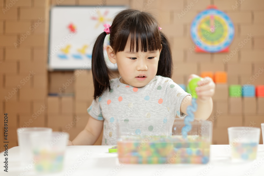 young girl play science experiments and fine motor skill for homeschooling young girl play science experiments and fine motor skill for homeschooling