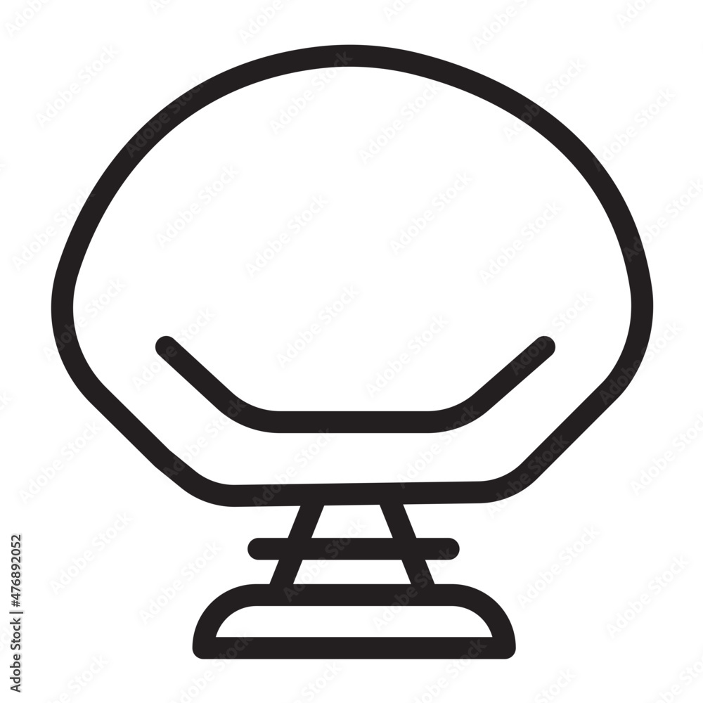 Armchair  line icon