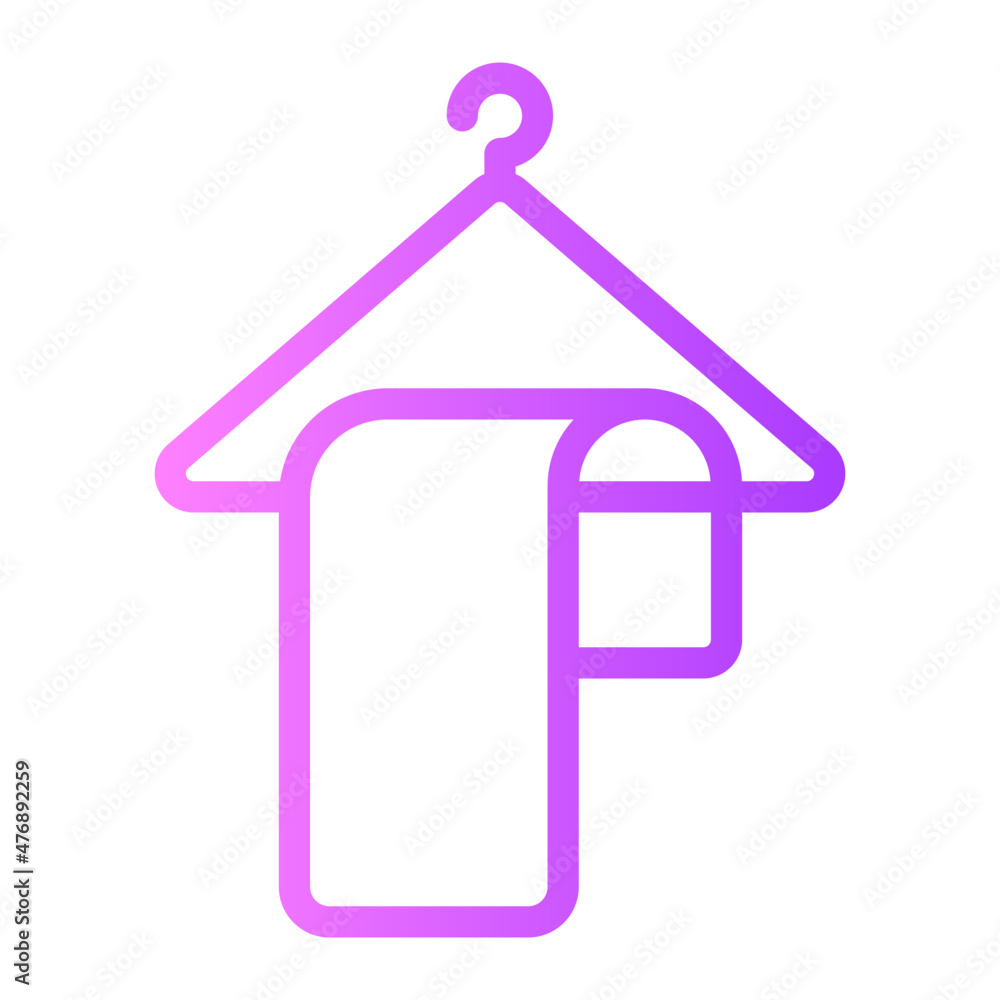 Towel Hanger gradient icon Towel Hanger gradient icon
