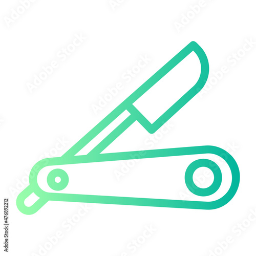 razor blade gradient icon