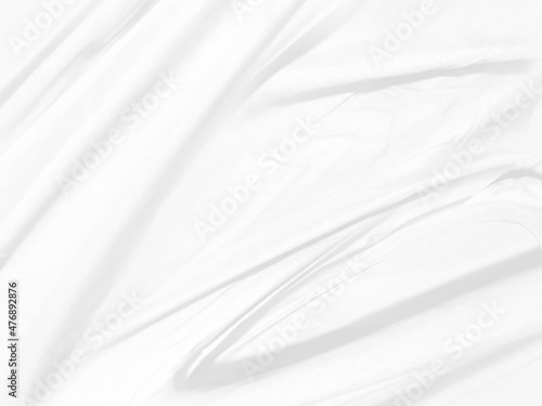 beauty clean and soft fabric textured. abstract smooth curve shape decorate fashion textile white background