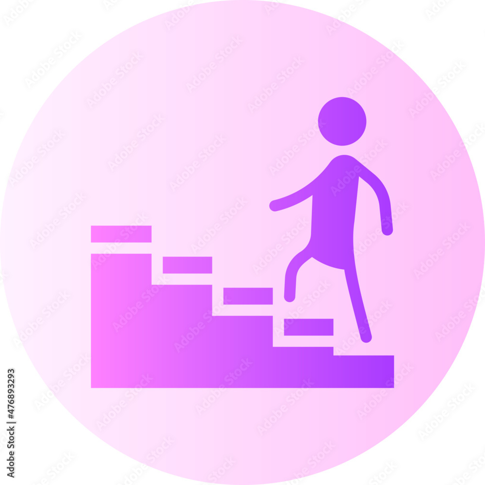 stair gradient icon stair gradient icon