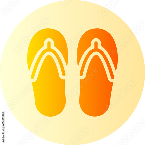 slippers gradient icon