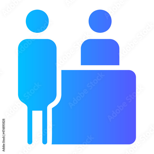 Reception gradient icon