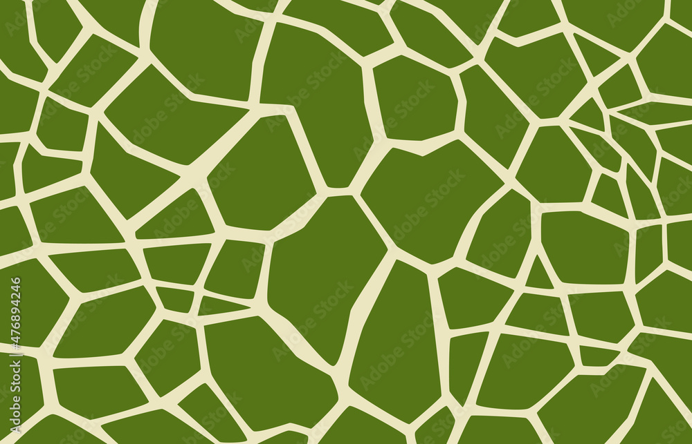 The green pattern is like a turtle shell foam. The green pattern is like a turtle shell foam.