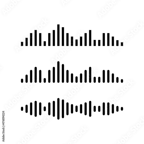 Music equalizer  audio waveform abstract technology background