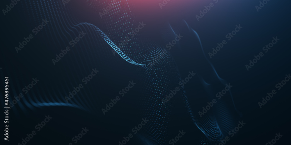 Abstract colorful digital particles wave with bokeh and light background, 3d render wave line dot background, line wave light glowing effect particular background. Abstract colorful digital particles wave with bokeh and light background, 3d render wave line dot background, line wave light glowing effect particular background.