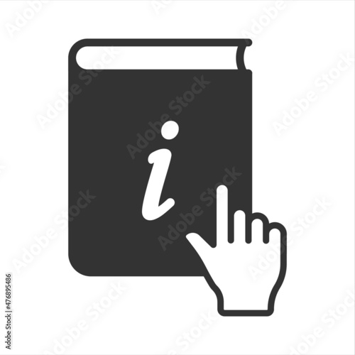 info guide vector icon isolated on white background. information guide stock vector illustration for web, mobile app and ui design