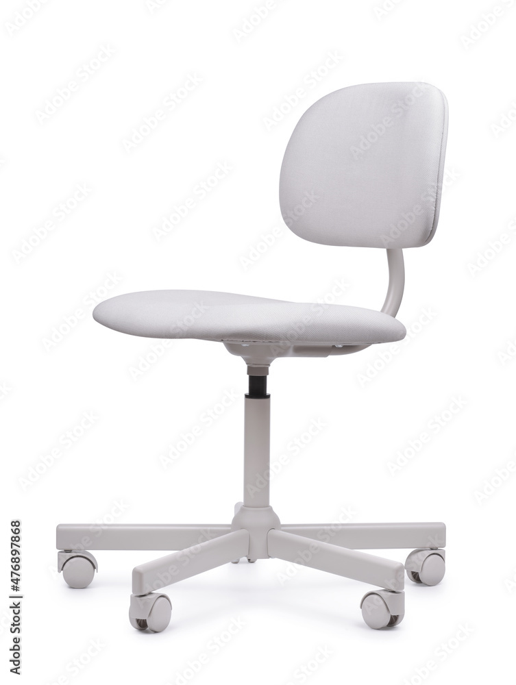 Empty white swivel task chair Empty white swivel task chair