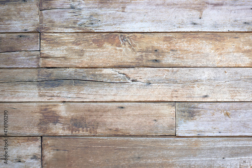 Old brown wood plank wall background.
