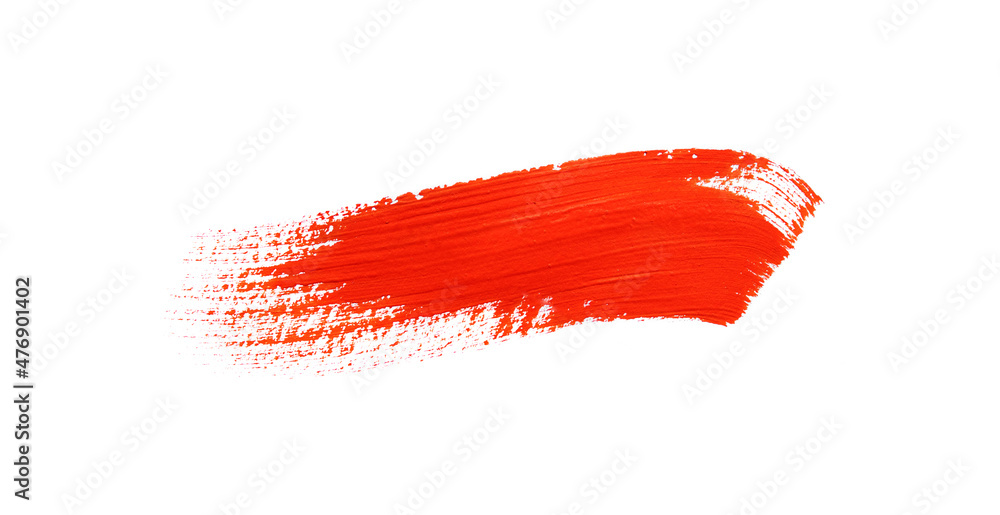 Abstraction for background, rectangular pattern with red paint on white isolated background. Horizontal frame Abstraction for background, rectangular pattern with red paint on white isolated background. Horizontal frame