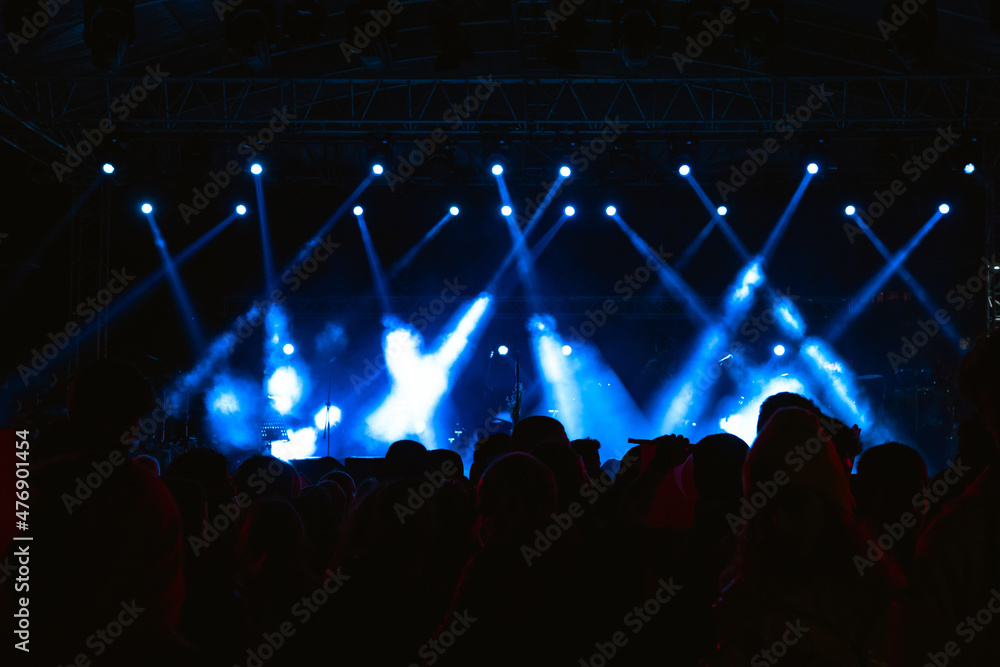Concert background. Silhouette of crowd in the concert background photo. Concert background. Silhouette of crowd in the concert background photo.