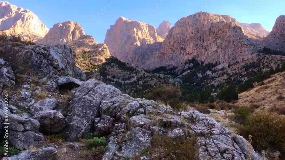 Aladaglar mountain range and Emli Valley in Nigde, Turkey. Aladaglar is most important mountain range in Turkey. Aladaglar mountain range and Emli Valley in Nigde, Turkey. Aladaglar is most important mountain range in Turkey.