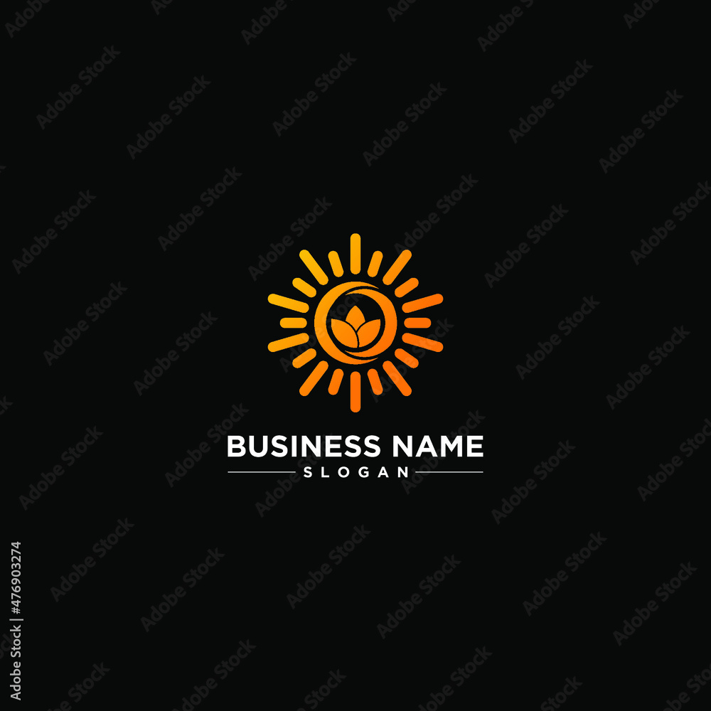 Fototapeta premium Sun Rise Modern Vector Logo