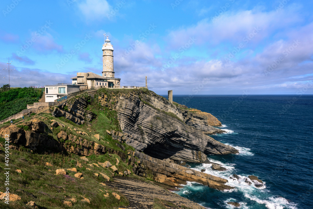 Cabo Mayor Lighthouse near Santander, Cantabria, Spain