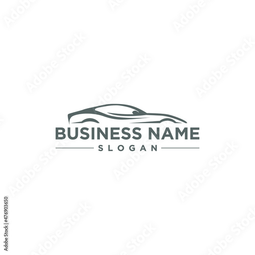 Car Rental Automotive Outline Logo Design Vector 