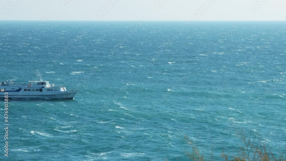 Tourist boat in the black sea Tourist boat in the black sea