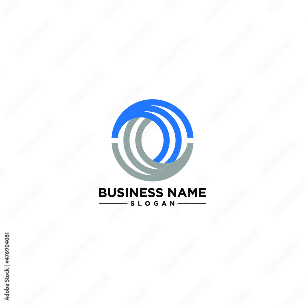 Business Wave Modern Vector Logo Design