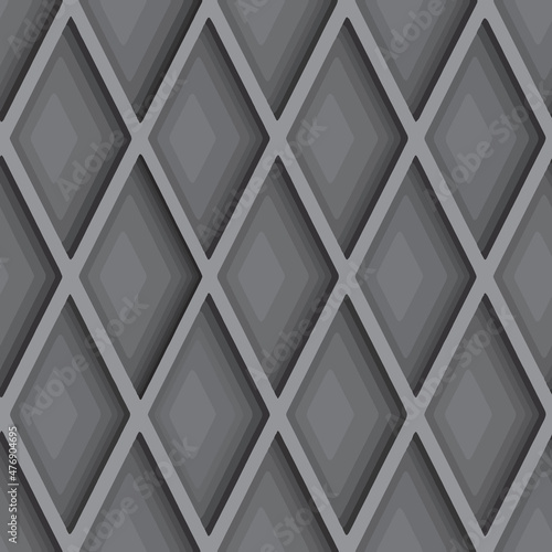 3D Fototapete Schwarze - Fototapete Abstract seamless background. Noise structure with rhombuses